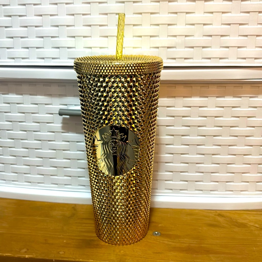 BNWT Gold Starbucks Tumbler
